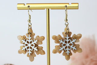 Gold and White Snowflake