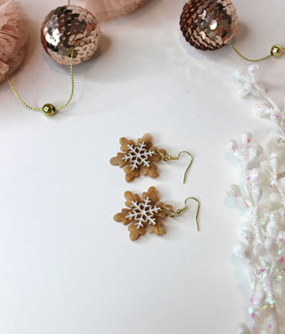 Gold and White Snowflake